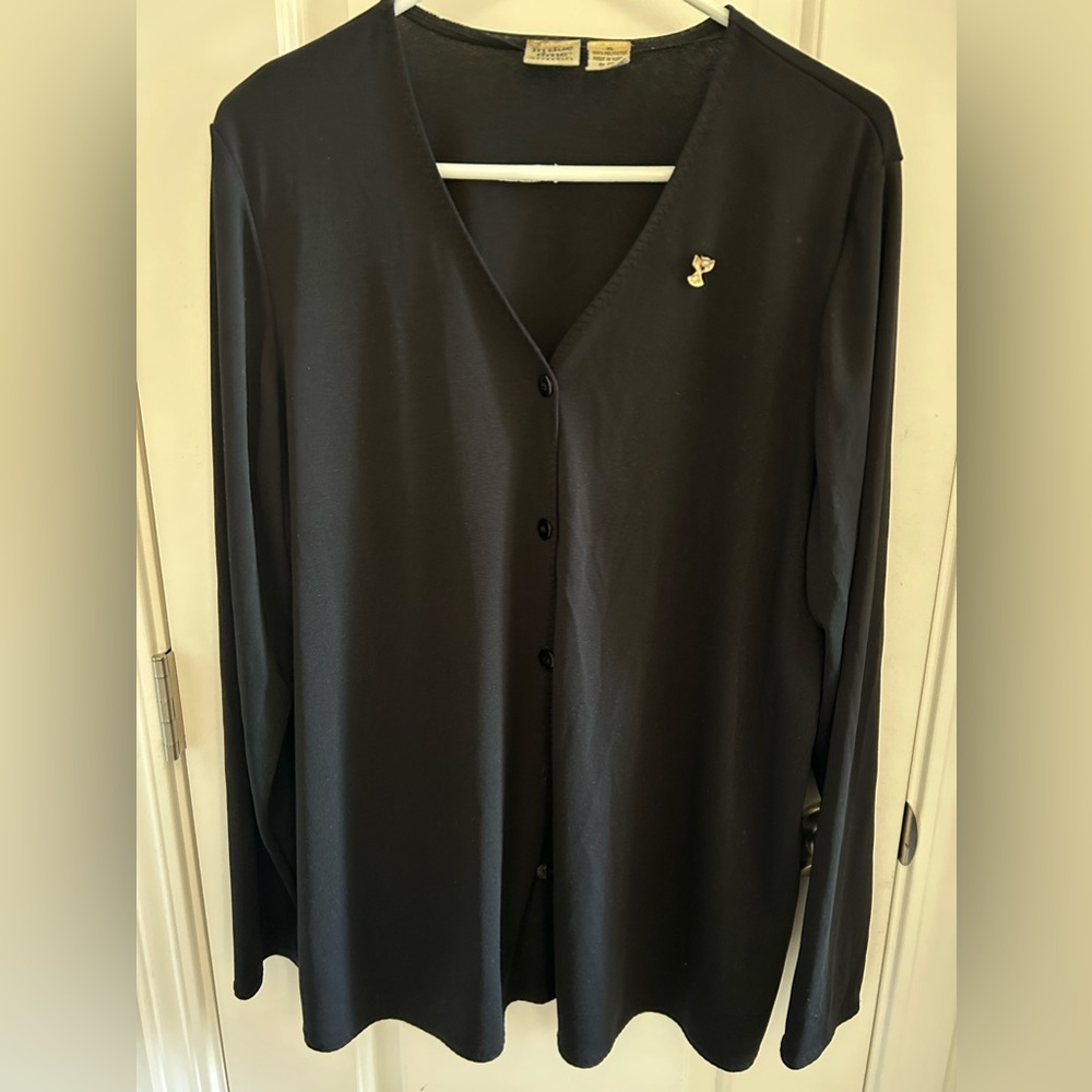 In due time black cardigan size XL